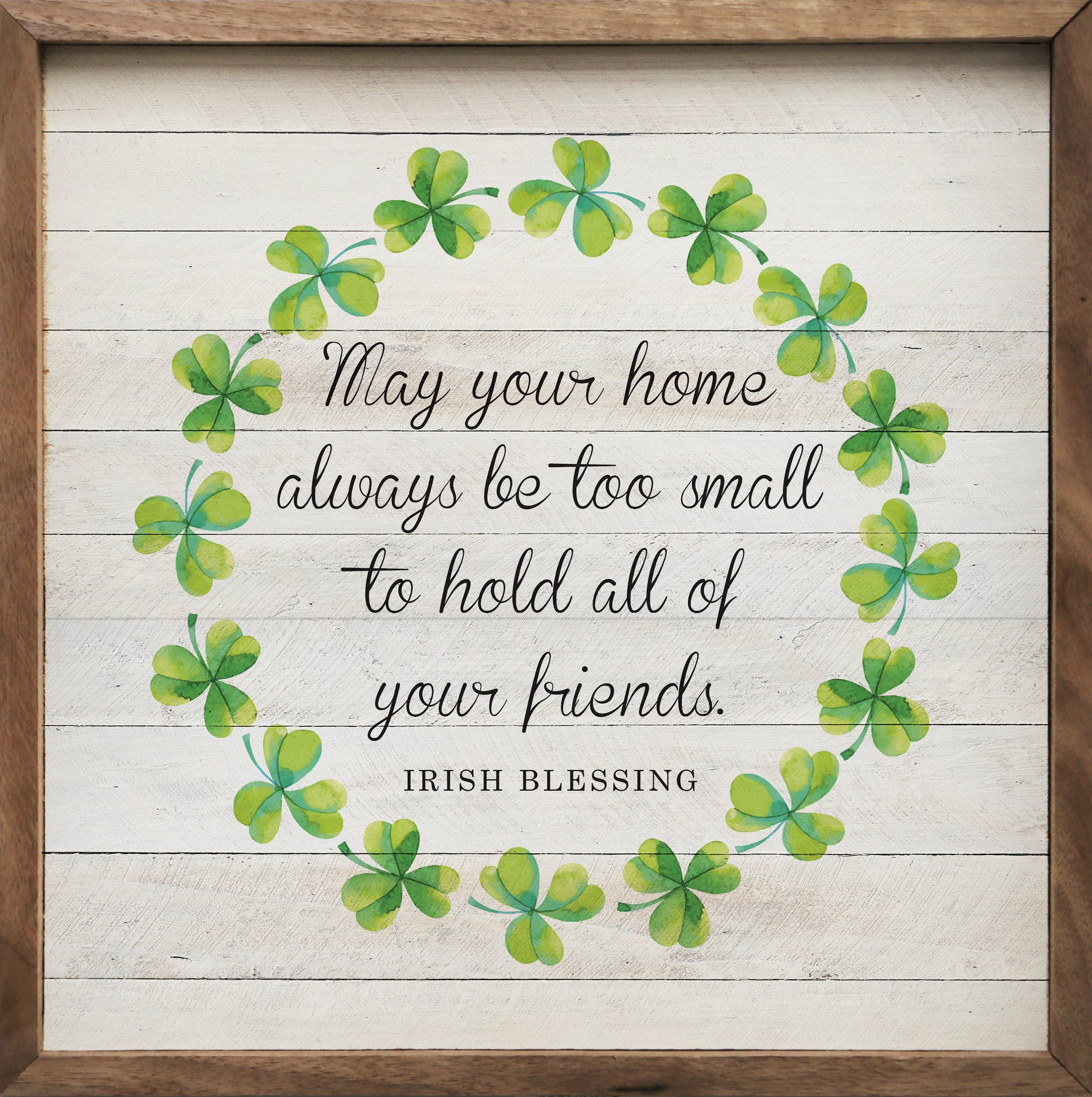 An 2024 Irish Blessing Prayer for the home Framed and Matted with option to personalize for St. Patrick's Day